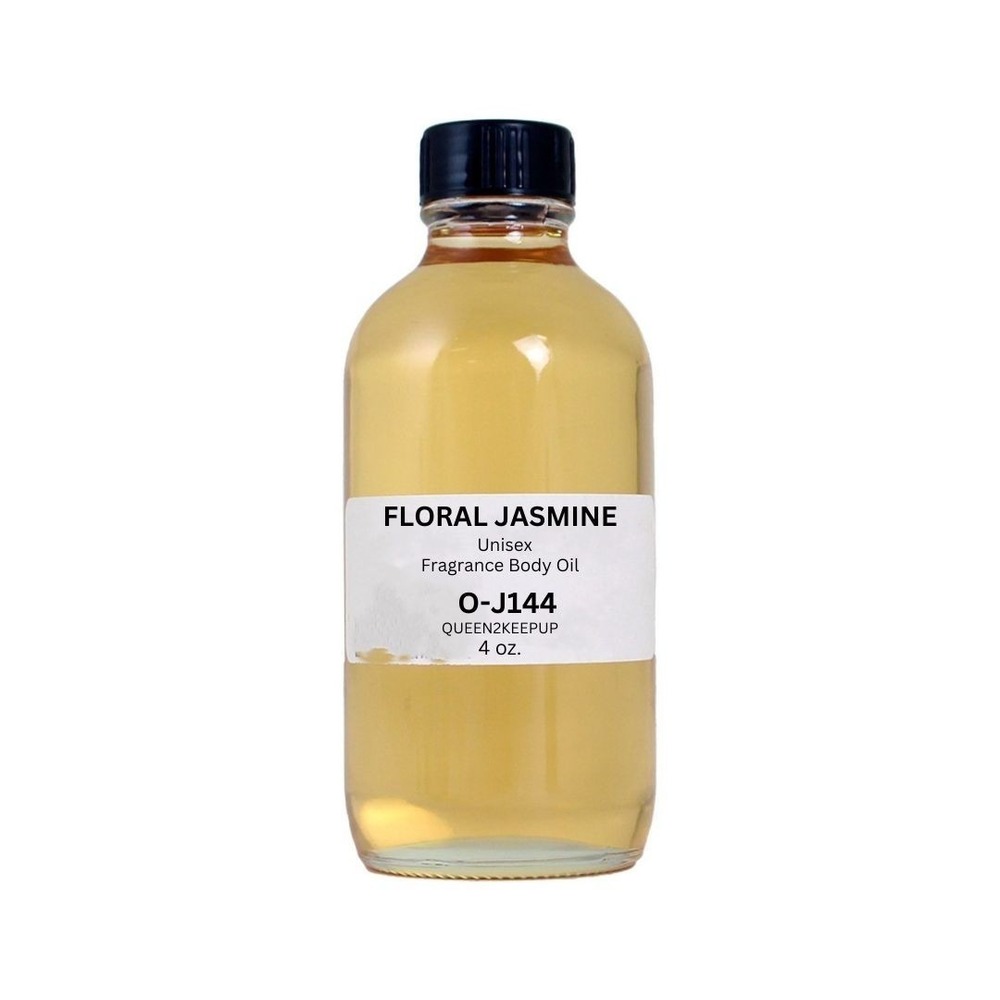 Floral Jasmine (Unisex) Body Oil 4 oz Fragrance All Natural Scent